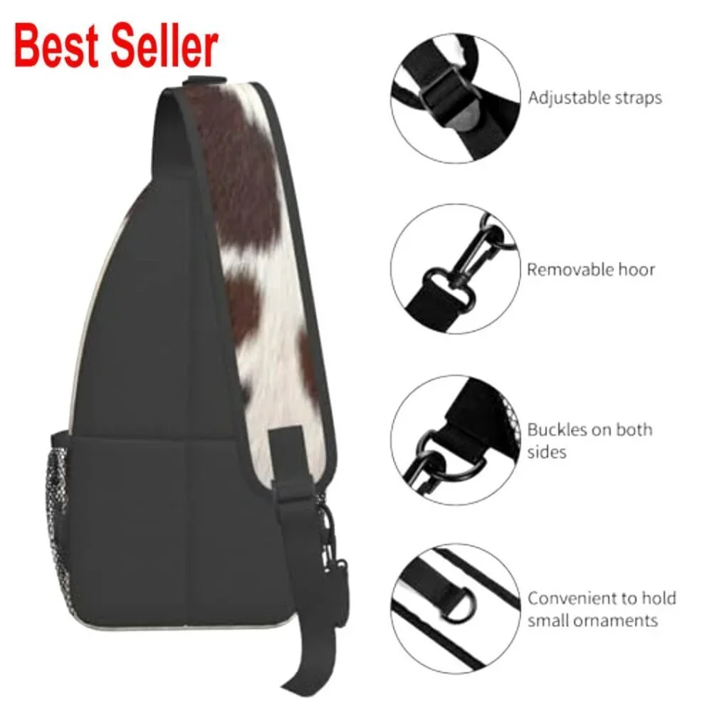 Polyester Crossbody Sling Backpack with Adjustable Padded Strap